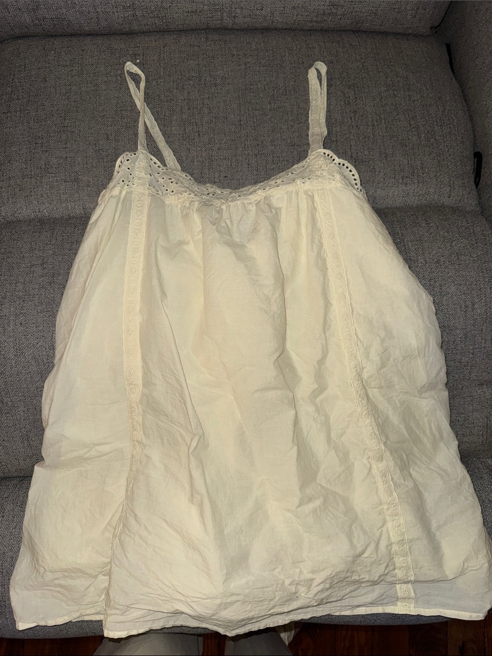Women’s Butter Yellow Lace-Trim Camisole Dress